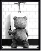 Poster Master Funny Teddy Bear Print by PosterMaster