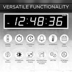 Ivation Oversized 36" Large Digital LED Clock | Big Digital Clock - Image 6
