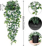 Waipfaru 2Pcs Fake Hanging Plants - Image 3