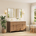 TETOTE Gold Framed Mirror for Bathroom, 22 x 30 Inch Vanity Mirror for Wall - Image 2