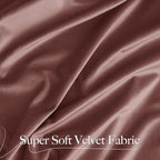 NICETOWN Wild Rose Velvet Curtains, Rod Pocket Velvet Drapes, Media Movie - Image 2