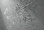 Grey Floral Peel and Stick Wallpaper Embossed Contact Paper 17.7 inch x by lenify