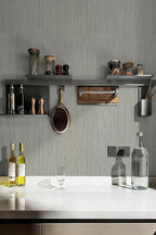 Grey Grasscloth Wallpaper Peel and Stick Textured Wallpaper - Image 8