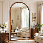 Full Length Mirror 82"×44" Floor Mirror Standing Tall Mirror, Arched Stand up - Image 2