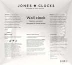 JONES CLOCKS® Movie wall Clock | Retro Rectangular Clock | 10 inch | Gray | - Image 8