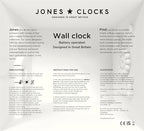 JONES CLOCKS® Movie wall Clock | Retro Rectangular Clock | 10 inch | Pale Blue - Image 8