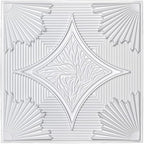 Art3d Drop Ceiling Tiles 24x24 in White, 3D Wainscoting Panels Glue Up 2x2 - Image 2