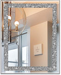 Ruomeng Rectangular Wall Mirror, Crystal Crush Diamond, Entryway & Bedroom by Ruomeng