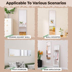 LFT HUIMEI2Y Door Mirror Full Length, Wall-Mounted Mirror Rectangle Tall - Image 7