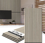 Olanglab Wood Slat Wall Panels 4 Pack, Acoustic Wall Panels, 47.24'' x 23.62" by Olanglab