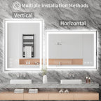Koonmi 32"x24" LED Mirror for Bathroom, 90CRI Anti-Fog Vanity Mirror - Image 7