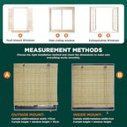 Bamboo Blinds for Interior Windows, Custom Roller Shades for Indoor Window and - Image 7