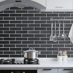 100 Pieces Old Town Black Faux Brick Wall Tiles, Clay Manufactured Thin Brick - Image 6