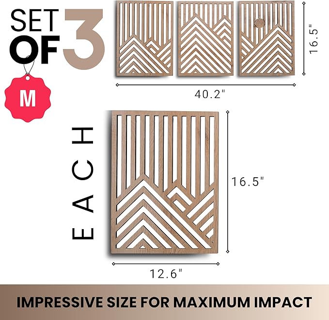 qmmp Modern Wooden Wall Sculptures - Image 2