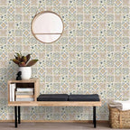 Wudnaye Bohemian Wallpaper Peel and Stick Faux Tile Contact Paper 17”×393” Tile - Image 8