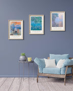 Framed Claude Monet Water Lilies Canvas Wall Art, Vintage Impressionist - Image 7