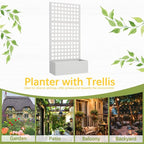Metal Planter Box with Trellis, Planter Box Trellis with Privacy Screen and - Image 6