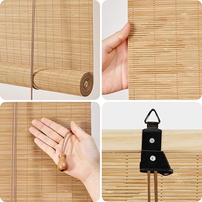 Bamboo Blinds for Interior Windows 36 Wide - Image 3