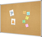 Lockways Large 60" x 36" Large Cork Board Bulletin Board, Framed CorkBoard by Lockways