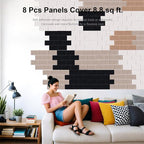 WoveN SounD Brick Acoustic Wall Panels Seamless Visual, High Density, Sound - Image 2