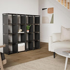 Mavivegue Bookshelf, 16 Cube Storage Organizer, Book Shelf Organizer, Tall - Image 2