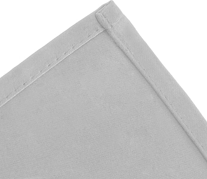 LEMOMO Light Grey Blackout Curtains 34 x 54 Inch Length/Set of 2 Curtain - Image 8