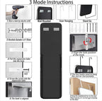 SCWF-GZ 57x16 Door Hanging Full Length Mirror, Floor Stand Wall Mounted Metal - Image 7