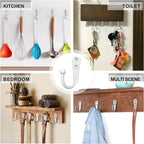 15 Pack Heavy Duty Coat Hooks Wall Mount, - Image 3