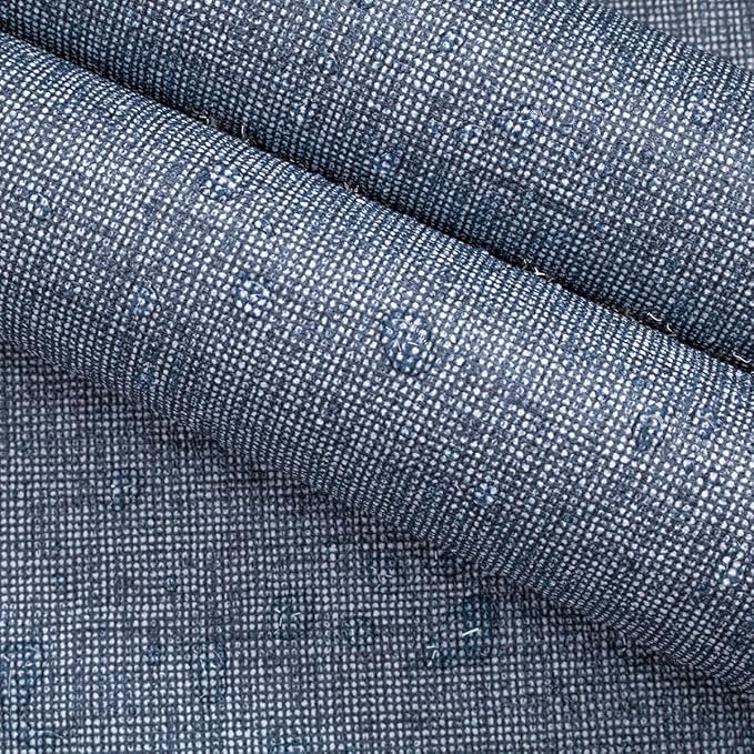 Blue Grasscloth Peel and Stick Wallpaper Textured Contact Paper 15.7in x - Image 6