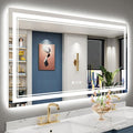 60x30 LED Bathroom Mirror with Lights, Backlit and Front Lit Anti-Fog Lighted by Awandee
