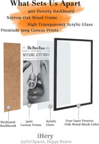 iHery Premium Natural Black OAK Wood 16x20in No Panic Just Disco Trendy Framed - Image 3