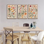 KISSFOX 3 Piece Boho Floral Canvas Wall Art - Image 5
