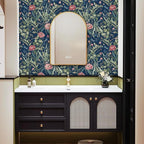 Floral Peel and Stick Wallpaper Bird and Floral Contact Paper 16.9inch x - Image 4