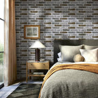 COMSTICKC 3D Faux Brick Wall Panel Peel and Stick, DIY UrltraLight PVC Self - Image 2