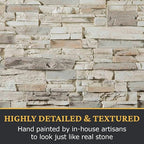 AZ Faux High-Density Polyurethane Faux Stone Interlocking Left Endcap - Image 6