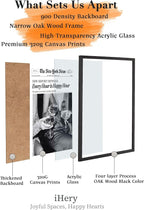 iHery Premium 16x20in Natural Black OAK Wood Trendy Every Hour is Happy Hour - Image 3