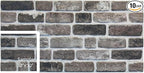 Dundee Deco 3D Wall Panels Faux Brick by DundeeDeco
