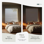 CHICOLOGY Cordless Mini Blinds for Indoor Windows, 51.5" W x 48" H, Light - Image 6