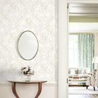 Ismoon Floral Peel and Stick Wallpaper Vintage Beige Contact Paper Boho - Image 2