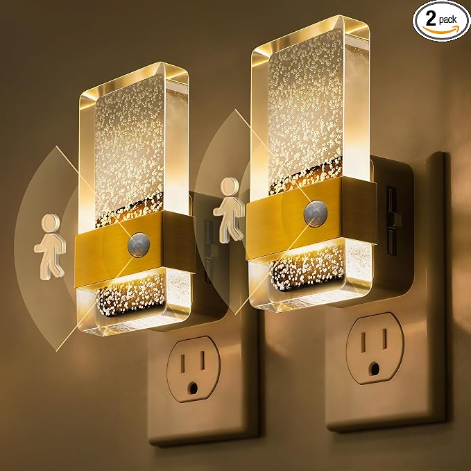 L LOHAS LED Motion Sensor Night Light, 2 Pack Night Lights Plug Into Wall by LLOHASLED