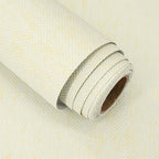 Grasscloth Peel and Stick Wallpaper Yellow Beige Textured Contact Paper 15.7in by lenify