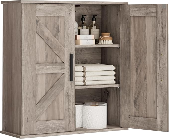 Homleke Bathroom Wall Cabinet, Over Toilet Storage Cabinet by Homleke