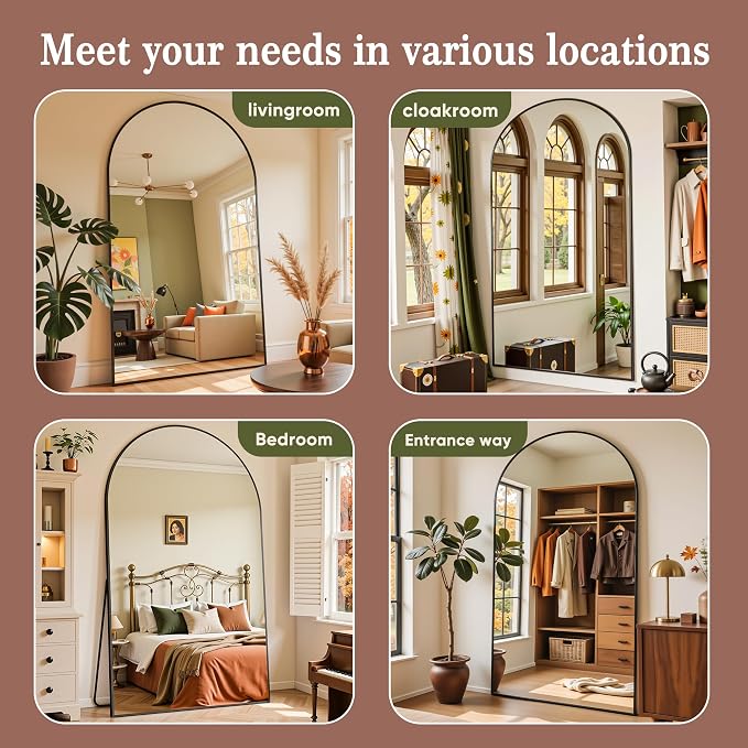 Full Length Mirror, Oversized Floor Mirrors, Leaning Free Standing Mirrors - Image 9