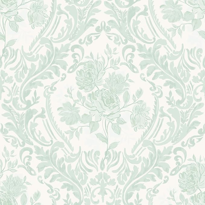 Ismoon Peel and Stick Wallpaper Vintage Floral Contact Paper Boho Watercolor by Ismoon