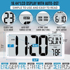 TXL 18.44" Large Amotic Digital Wall Clock - Image 2
