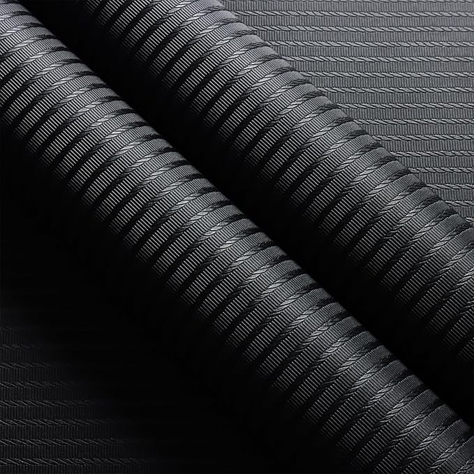 Orainege Black Wallpaper Peel and Stick Wallpaper 15.7"x196.8" Textured Contact by Orainege
