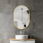 Bathroom Mirror for Wall, Metal Framed Vanity Mirror - Image 2