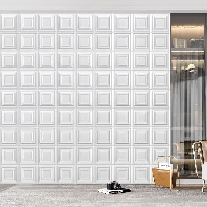 Heikki 30 Pack 3D Wall Panel for Interior Wall Décor, PVC Flower Textured Wall - Image 7