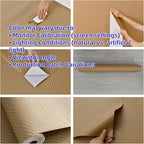 Haimin Fabric Wallpaper Textured Contact Paper Grasscloth Peel and Stick Faux - Image 2
