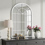 Arch Wall Mirror Mounted Decorative, Arched Window Pane Mirror - Image 2